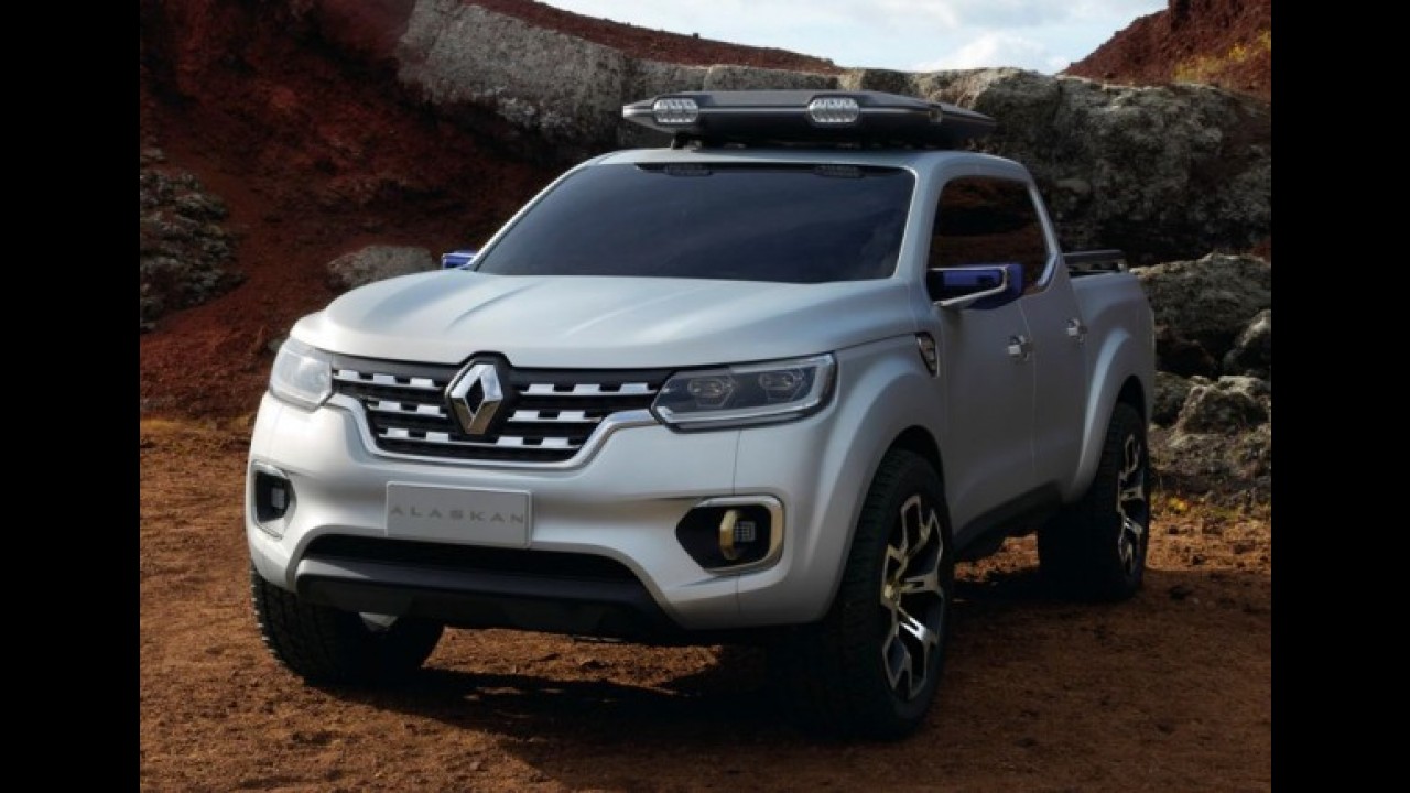Renault divulga teaser e confirma batismo Alaskan para nova picape média
