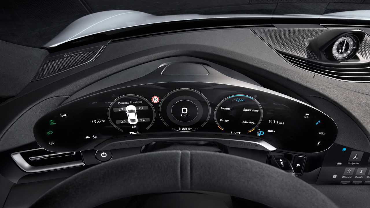 Porsche Taycan, gli interni