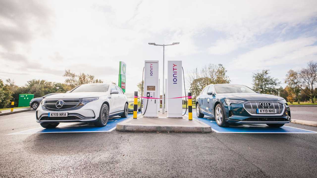 IONITY fast charging station in Scotland