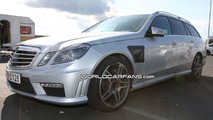 2010 Mercedes Benz E 63 AMG Wagon AMG Spied in Daylight