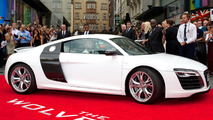 Hugh Jackman and the Audi R8 V10 17.7.2013