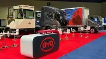 Caminhões elétricos BYD na 2021 ACT Expo