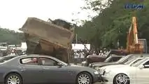 Cars Crushed In The Philippines