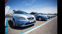 Seat Leon della Polizia in pista a Franciacorta