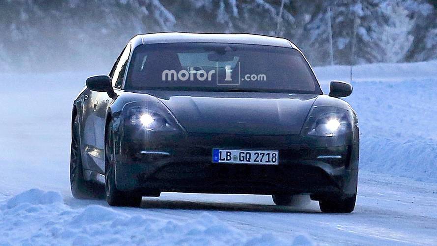 Porsche Mission E kış testi casus fotoğraf