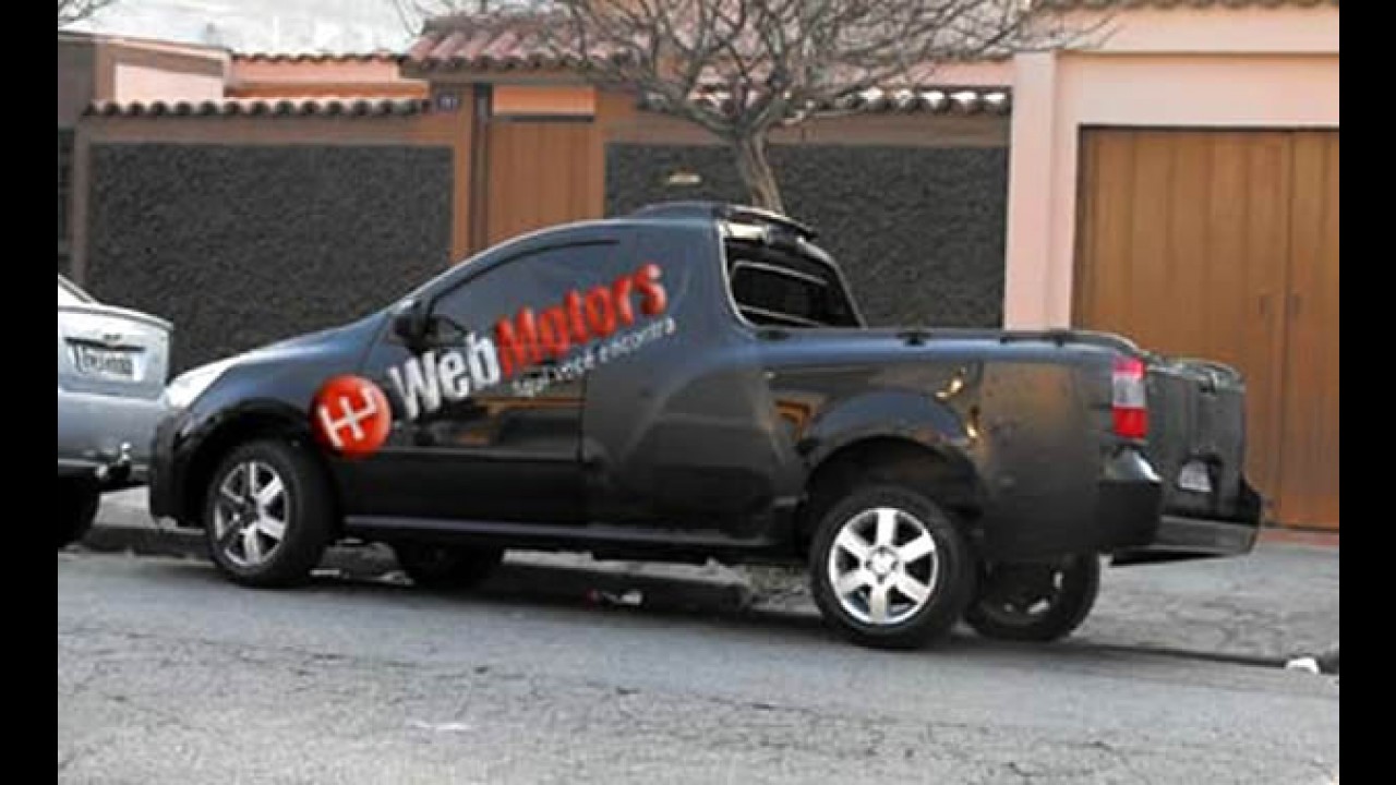 Nova Montana 1.4 2010/2011 é flagrada novamente com placa definitiva
