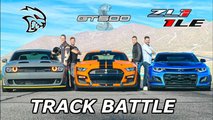 GT500, Camaro ZL1, Challenger Redeye drag race lead image