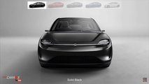 This Is The Sony Vision-S In The Same Color Options Of The Tesla Model 3