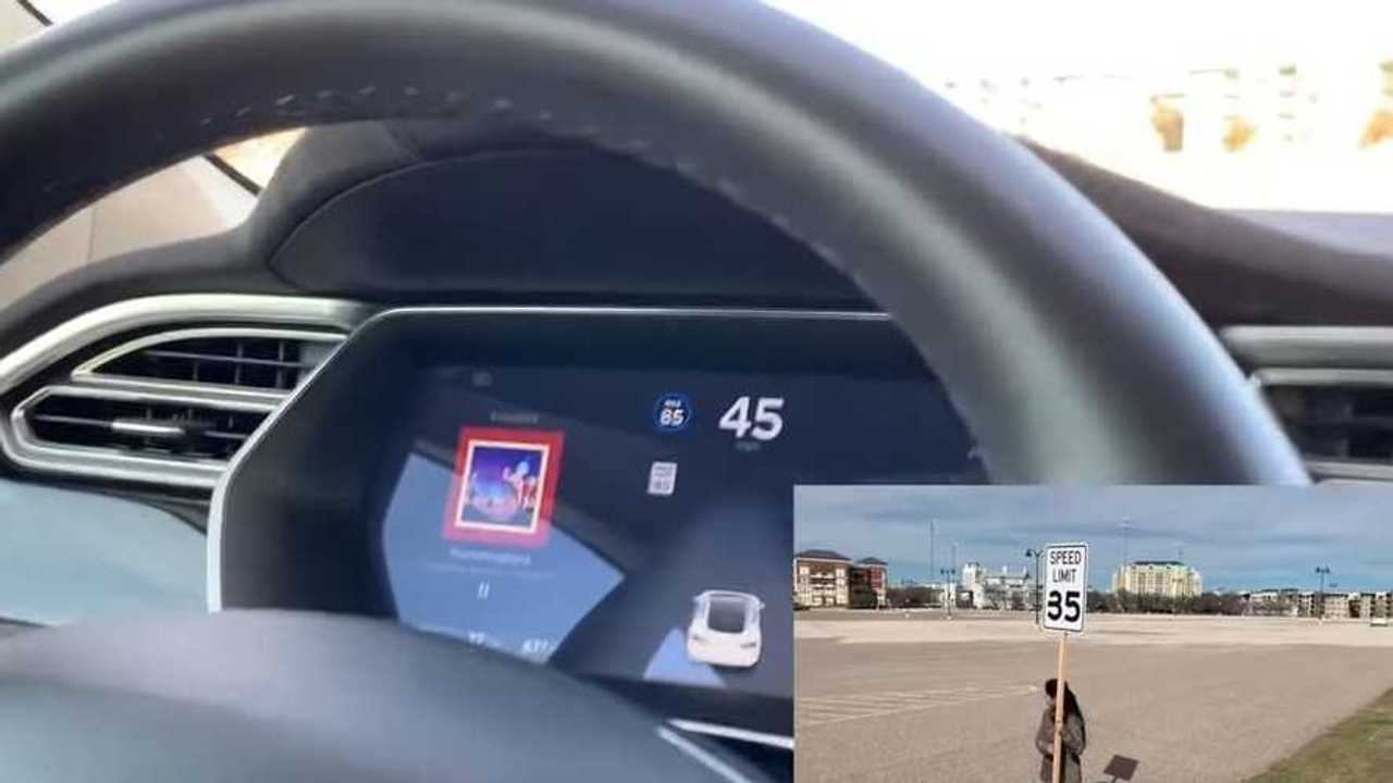 tesla autpilot speed limit hacked