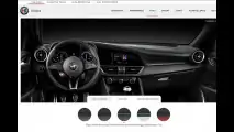 Alfa Romeo Giulia Quadrifoglio, il configuratore USA