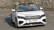 Volkswagen Aero B EV Sedan Front View Spy Photo