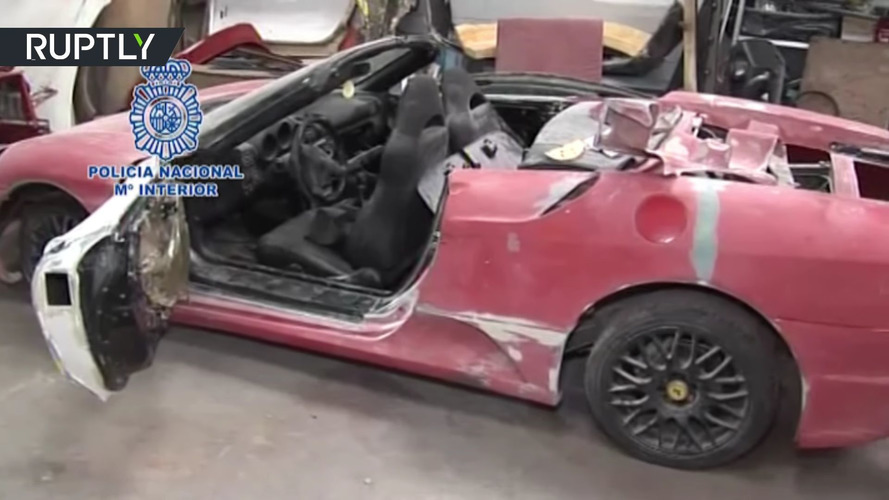 Fake Ferrari and Lamborghini cars in Spain