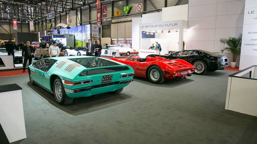 Bizzarrini Manta (verde), P538 (rojo) y GTS (azul)