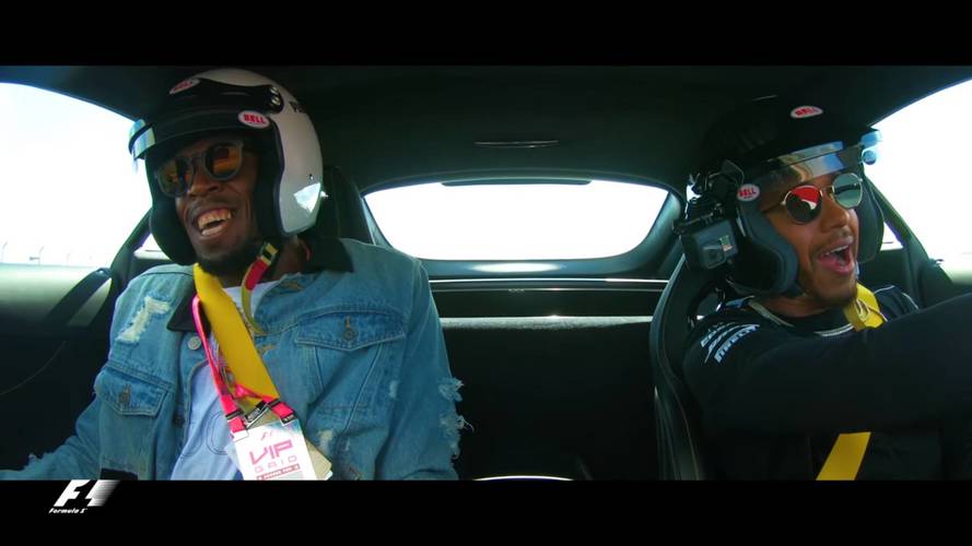 Lewis hamilton usain bolt
