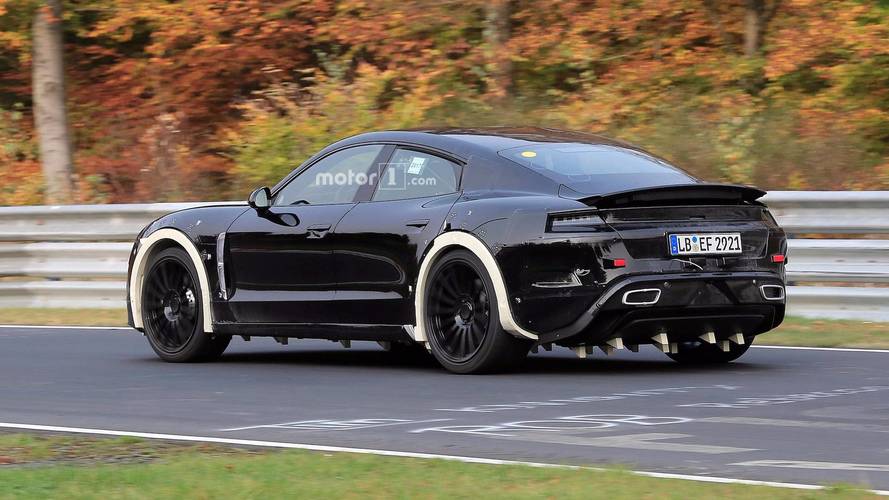 Porsche Mission E Nurburgring Spy Photos