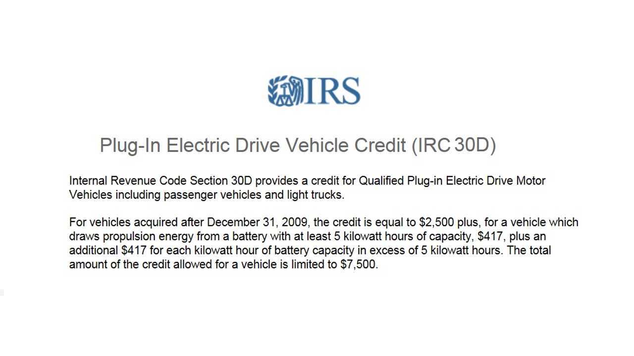 US Federal EV Credit Program - Worth Up To $7,500 Per Qualifying Vehicle