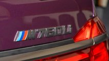 BMW M760Li in Individual Purple Silk