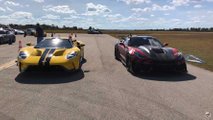 Ford GT Vs Corvette ZR1 Drag Race