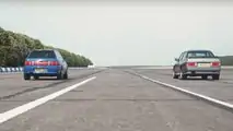Audi RS2 vs BMW E30 M3 Drag Yarışı