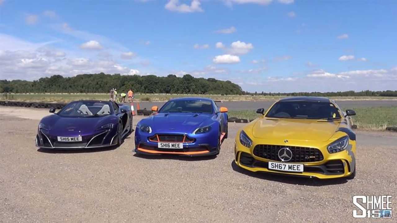 Vantage Gt8 Pitted Against 675lt Amg Gt R In Drag Race
