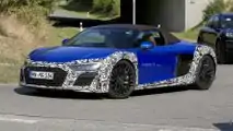 Audi R8 Spyder facelift spy photo