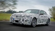 2022 BMW 2 Series Coupe camouflaged prototype of M240i