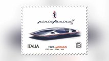 Pininfarina Modulo auf einer Briefmarke