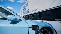 Porsche high-power charging truck for Porsche Taycan Track Experience events