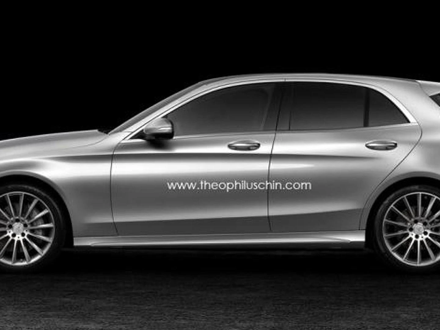 14 Mercedes Benz C Class Digitally Illustrated As A Hatchback