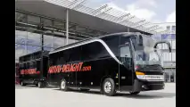 Mit dem Setra auf Tournee
