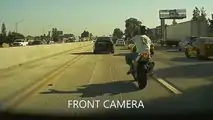 While One Biker Got Busted, Others Do Not Learn Teslas Have Cameras