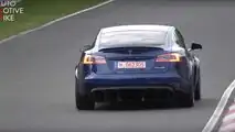 Tesla Model S Plaid en action au Nurburgring