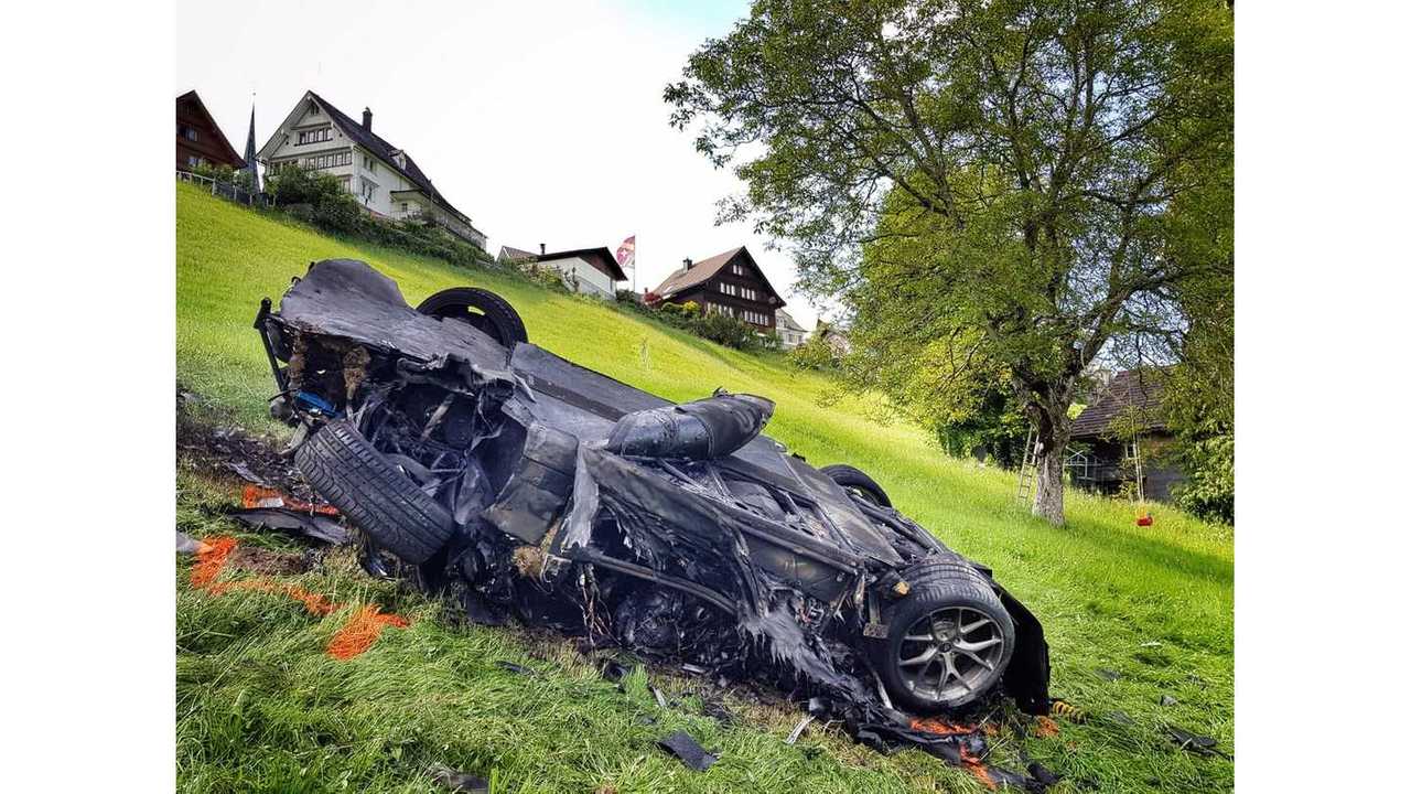 Remains of a Rimac Concept One (1 of only 8)