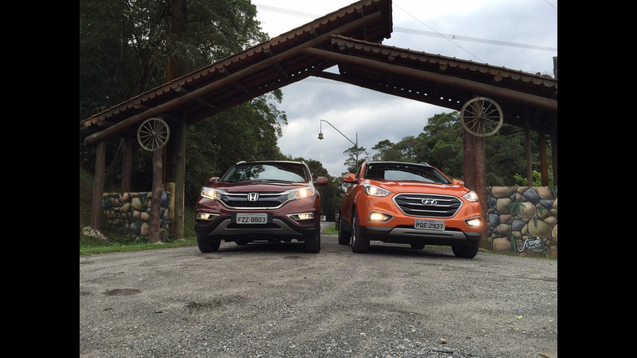 Teste CARPLACE: Honda CR-V e Hyundai ix35 fazem duelo de veteranos renovados