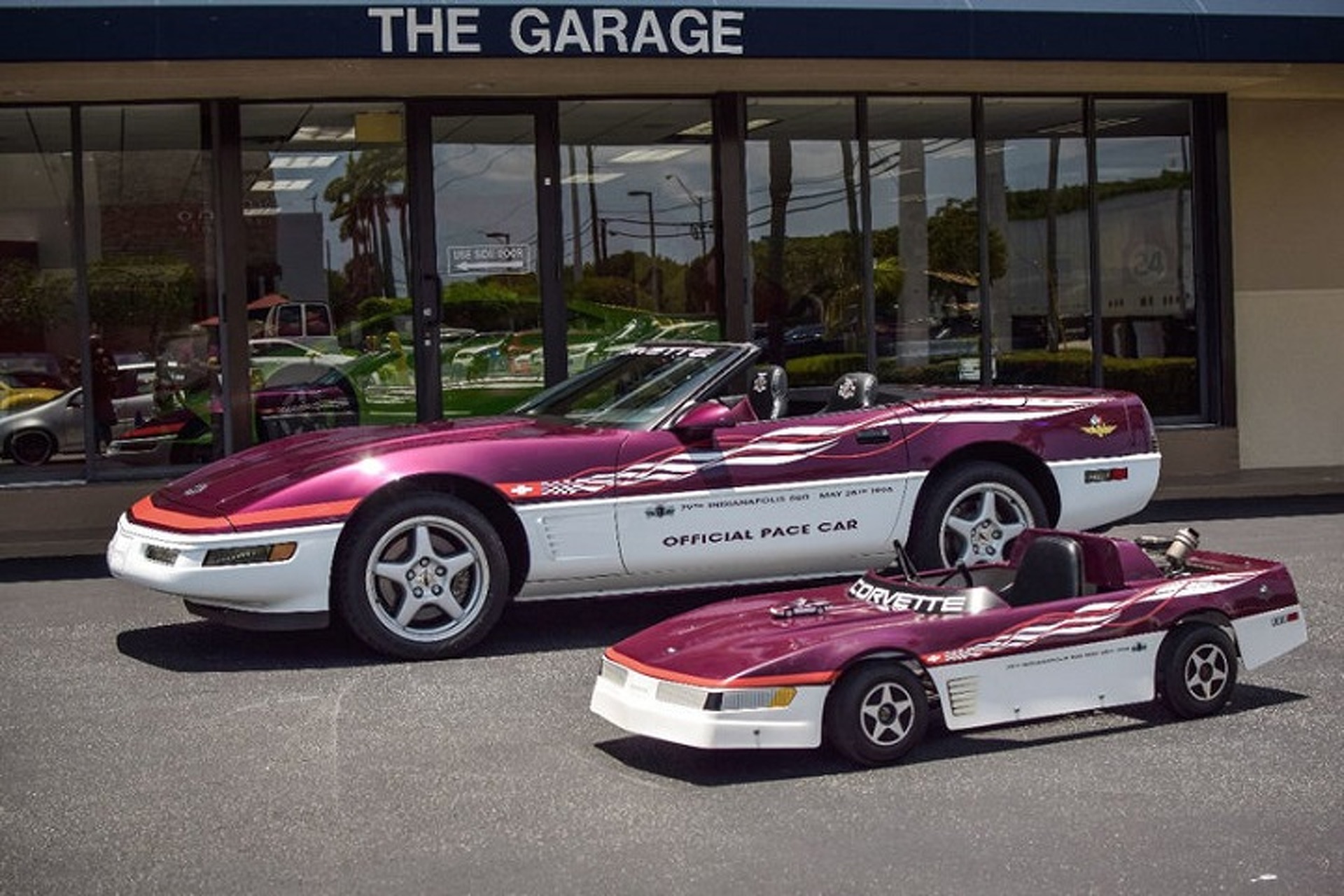1995 Corvette Pace Car Comes With a Matching Go-Kart, Scale Model