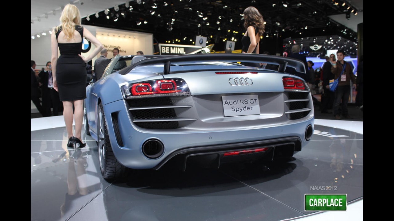 Audi R8 GT Spyder 2012 tem preços a partir de US$ 210.000 nos Estados Unidos