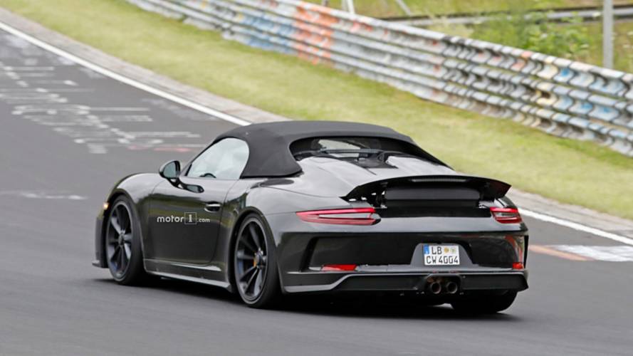 Porsche 911 Speedster Uncovered Spy Photos