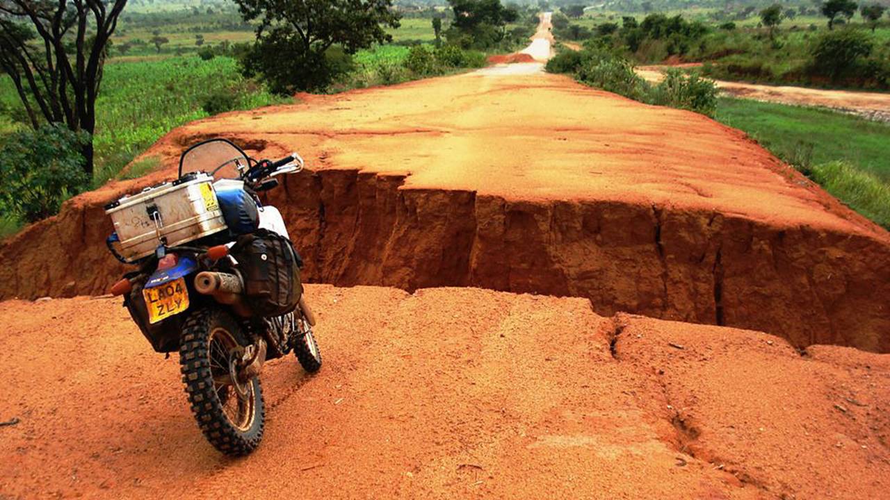 A dent in the road is just an excuse to find a new path.