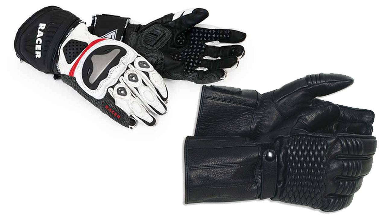 Racer Sicuros and Aerostich Luxury Cowhide Winter gloves