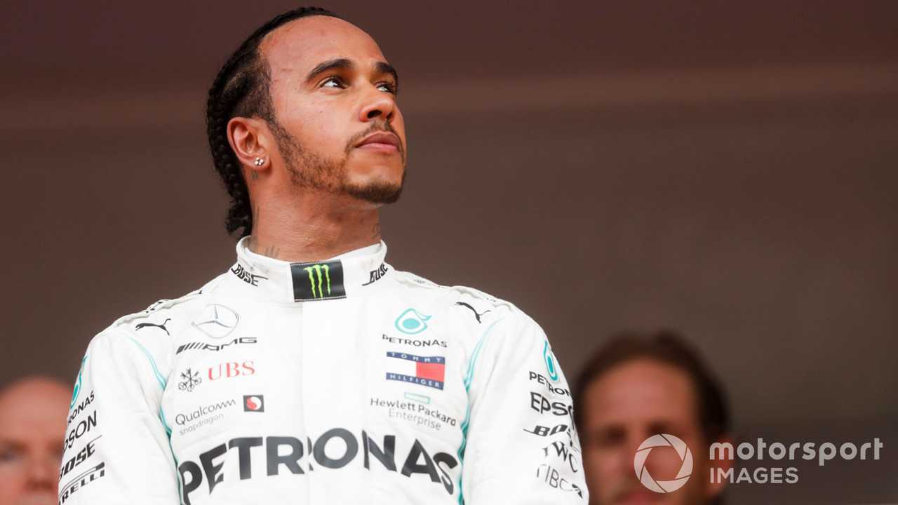 Lewis Hamilton on Monaco GP 2019 podium