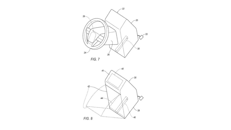 Ford Steering Wheel Pedal Patent