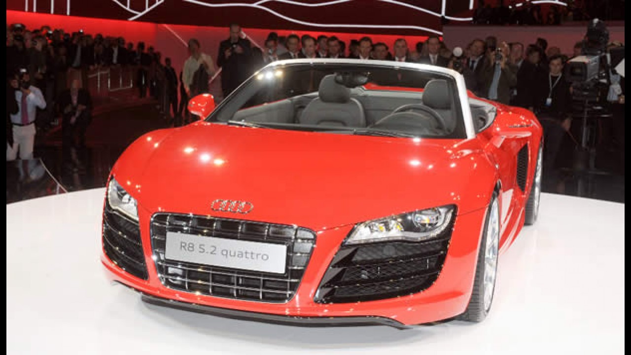 Salão de Frankfurt: Fotos do novo Audi R8 Spyder 5.2 Quattro ao vivo