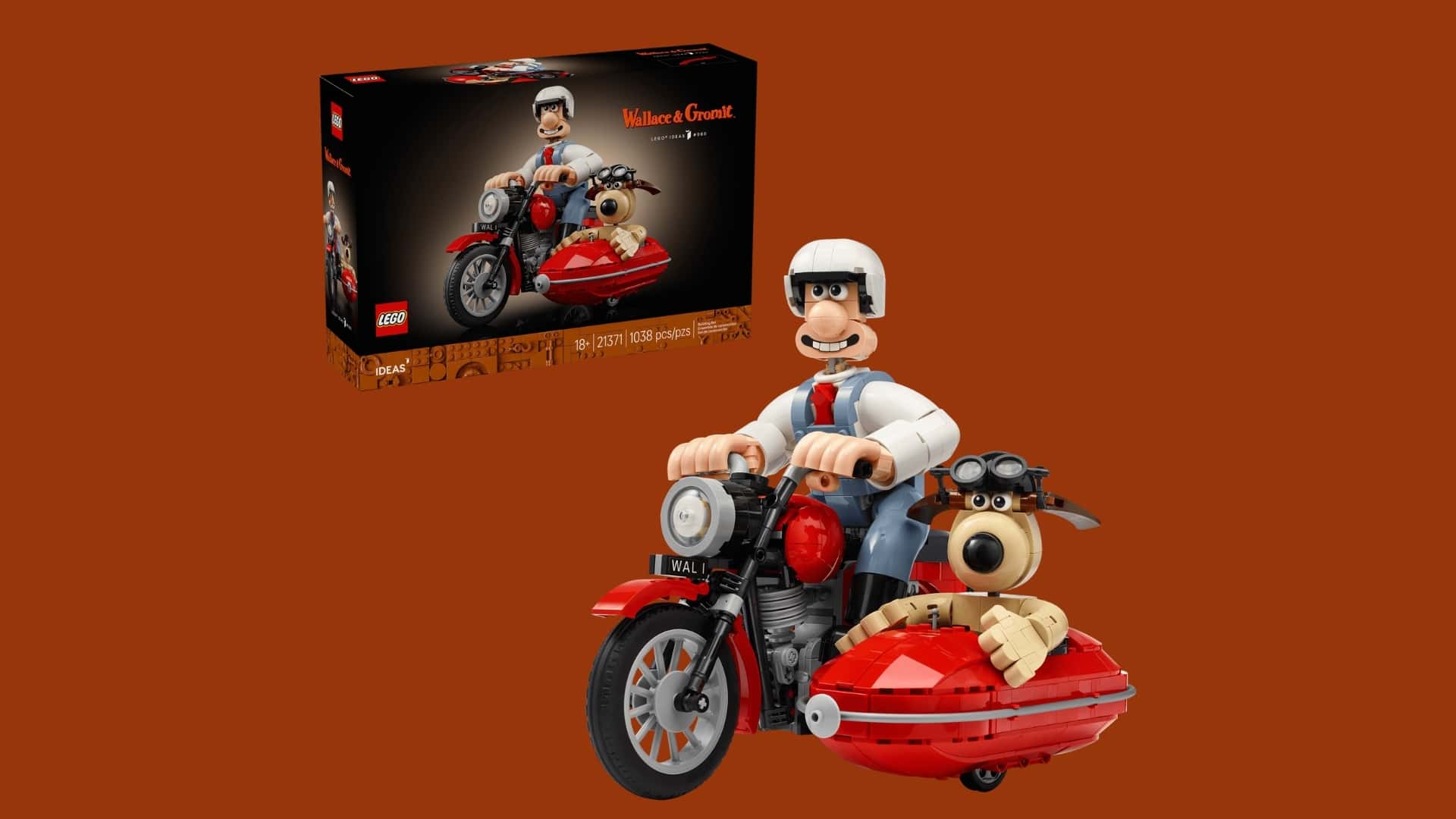 A Wallace and Gromit Motorcycle and Sidecar Lego Set? Sign Us Up