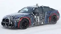 Foto spia EV a quattro motori basati su BMW i4 M50