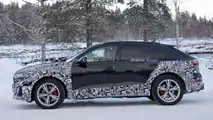 Vista lateral invernal del Audi Q8 Facelift
