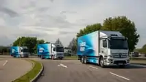 Il roadshow del Mercedes eActros