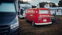 Campamento para empleados de Porsche en Le Mans