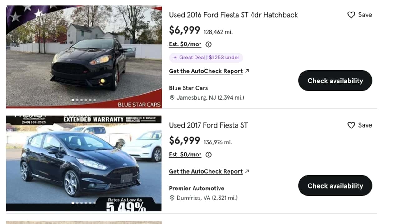 Fiesta ST are super cheap right now