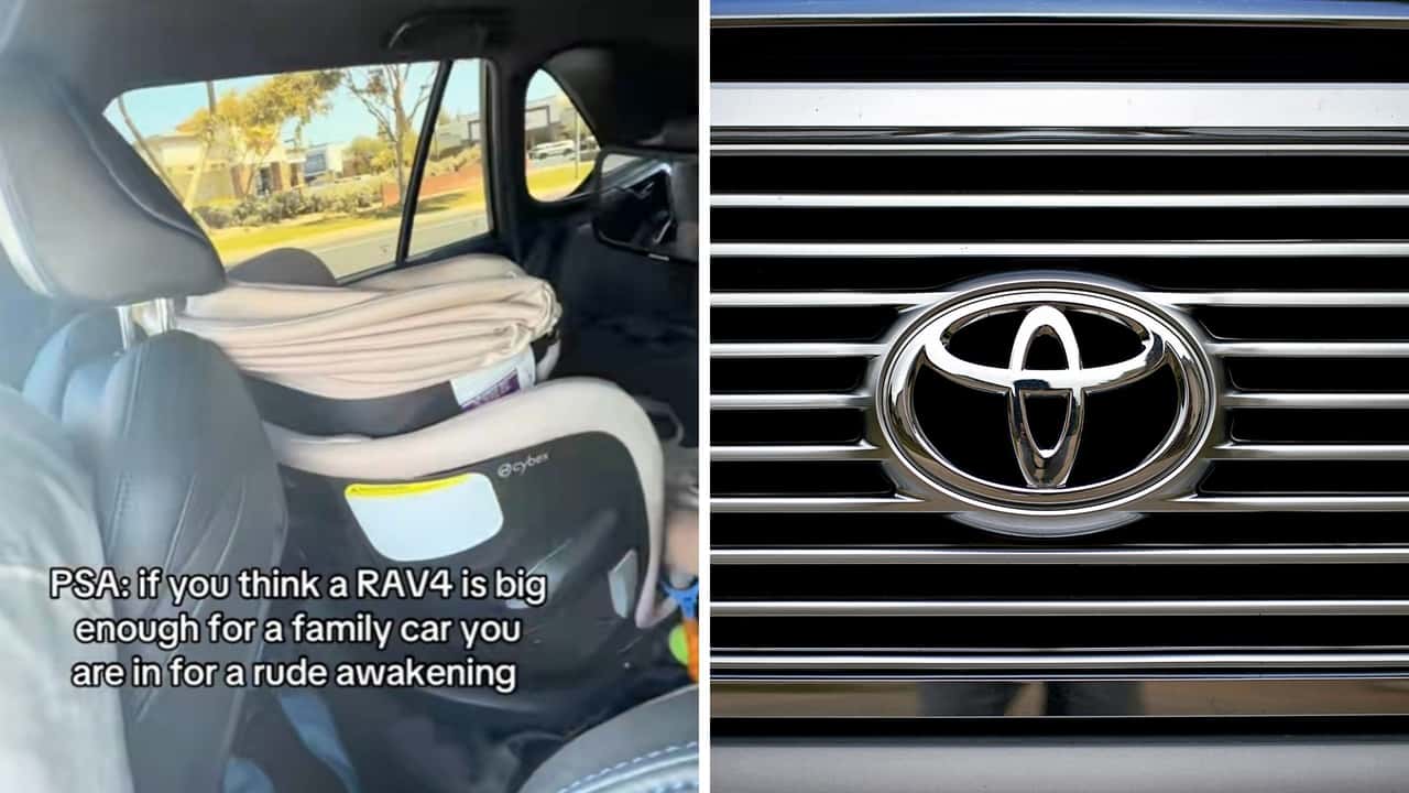 Couple buy RAV4 thinking it’s big enough for their family of 4. Then they have a ‘rude awakening’ when they get in