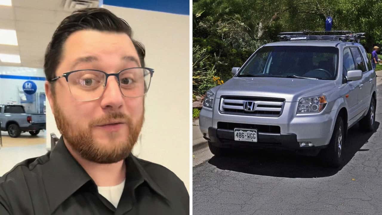 Woman trades in her Honda pilot